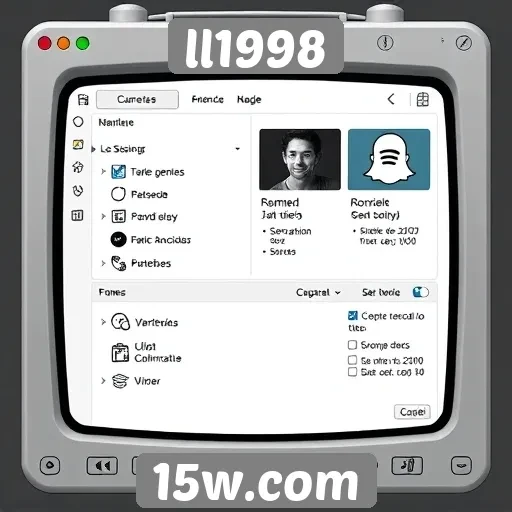 Análise da interface do usuário no ll1998